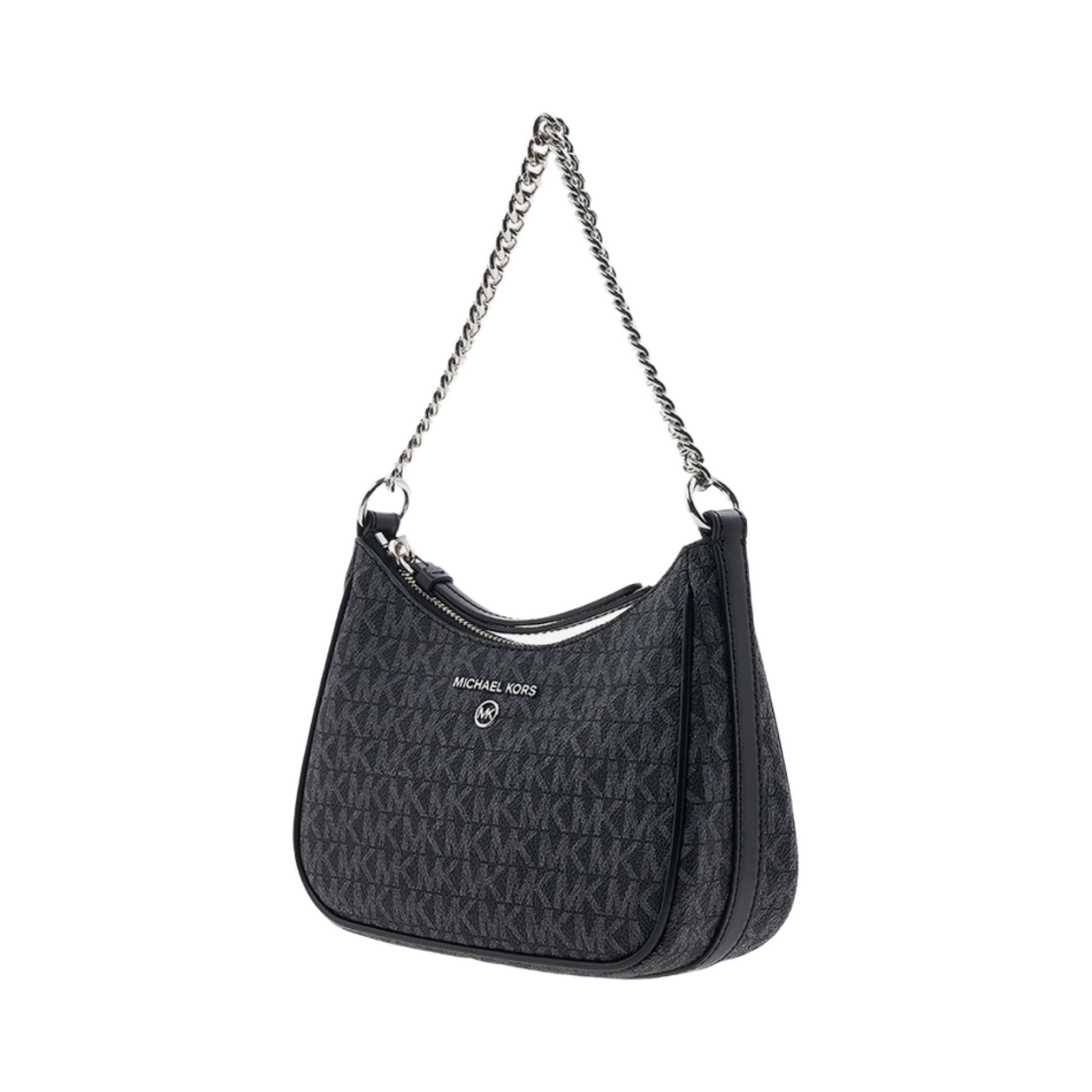 마이클 코어스 제트 세트 참 스몰 로고 포쉐트 블랙 화이트(Michael Kors Jet Set Charm Small Logo Pochette Black White) - 2