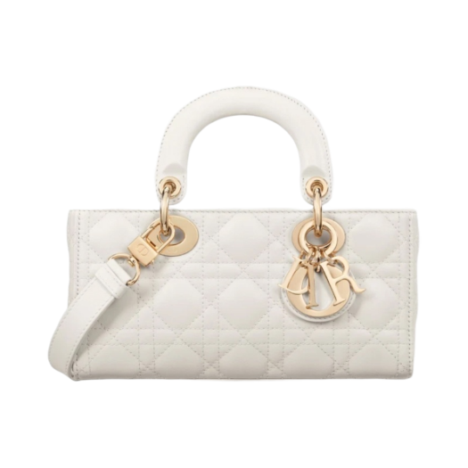Dior Small Lady D Joy Bag Cannage Lambskin Latte