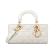 Dior Small Lady D Joy Bag Cannage Lambskin Latte