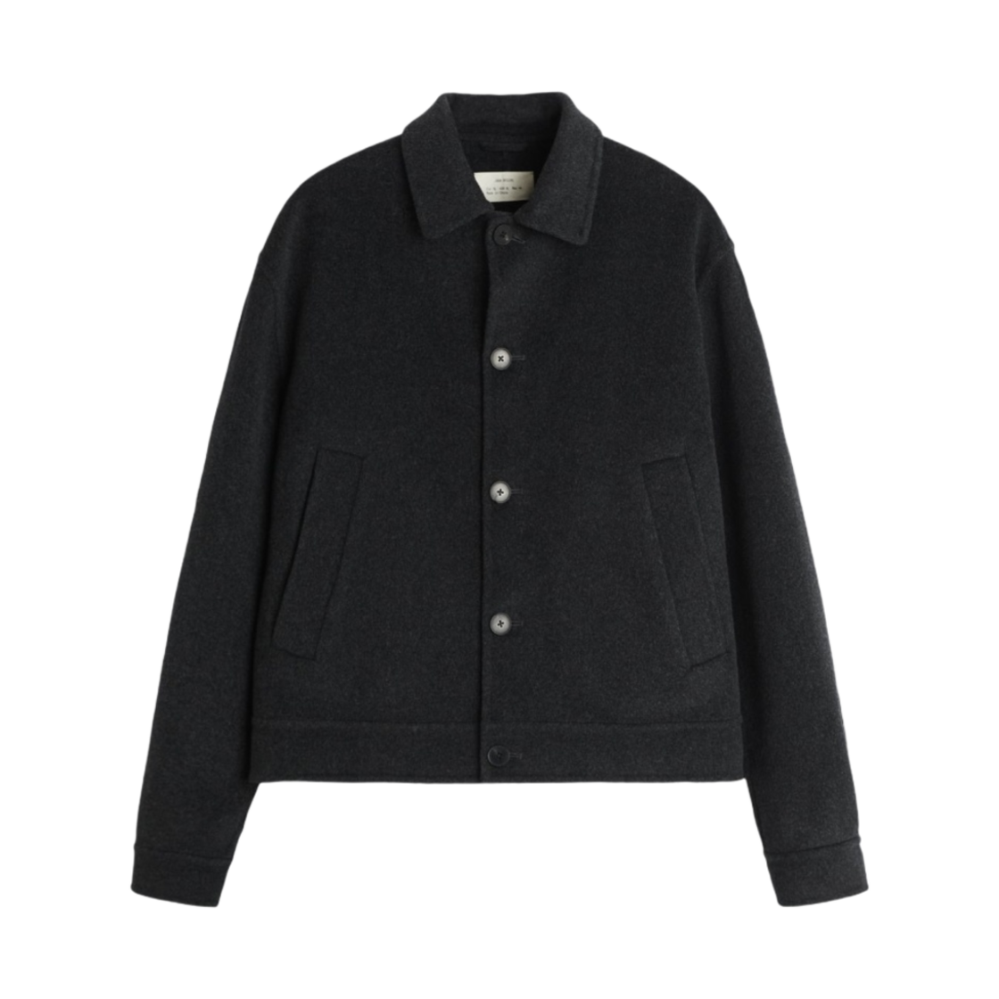 자라 100% 울 더블 페이스드 자켓 앤트러사이트 그레이(Zara 100% Wool Double Faced Jacket Anthracite Grey) - 1