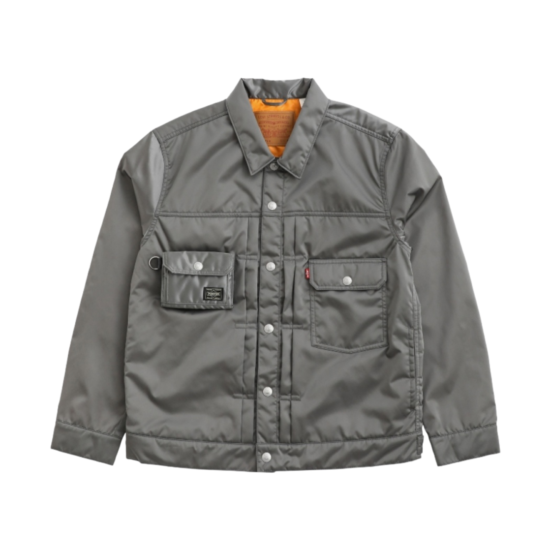 포터 x 리바이스 타입 2 트러커 자켓 & 월렛 실버 그레이(Porter x Levi's Type II Trucker Jacket & Wallet Silver Grey)