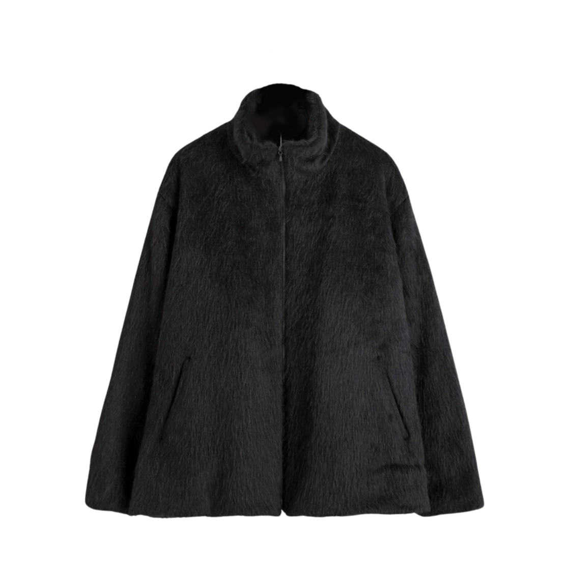 코모리 카멜 쉐기 자켓 블랙 - 24AW(Comoli Camel Shaggy Jacket Black - 24AW)