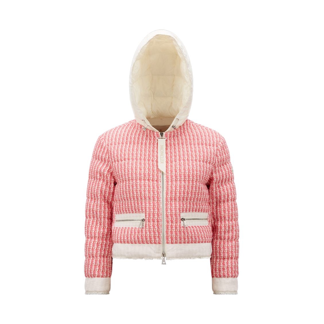 (W) 몽클레르 레모네이 쇼트 다운 자켓 화이트 핑크 - 23SS((W) Moncler Remonay Short Down Jacket White Pink - 23SS) - 1