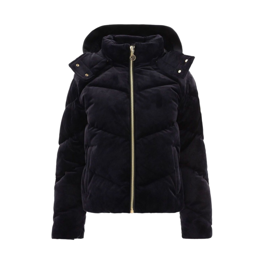 (W) 무스너클 세비야 퍼퍼 골드 메탈 블랙((W) Moose Knuckles Seville Puffer Gold Metal Black) - 1