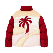 Moncler x Palm Angels Panamint Short Down Jacket Burgundy - 21FW