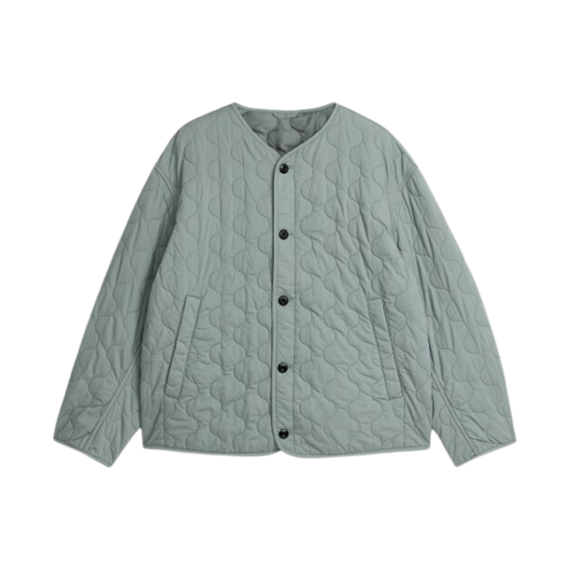 1136247-001 Arket Quilted Liner Jacket Pale Green