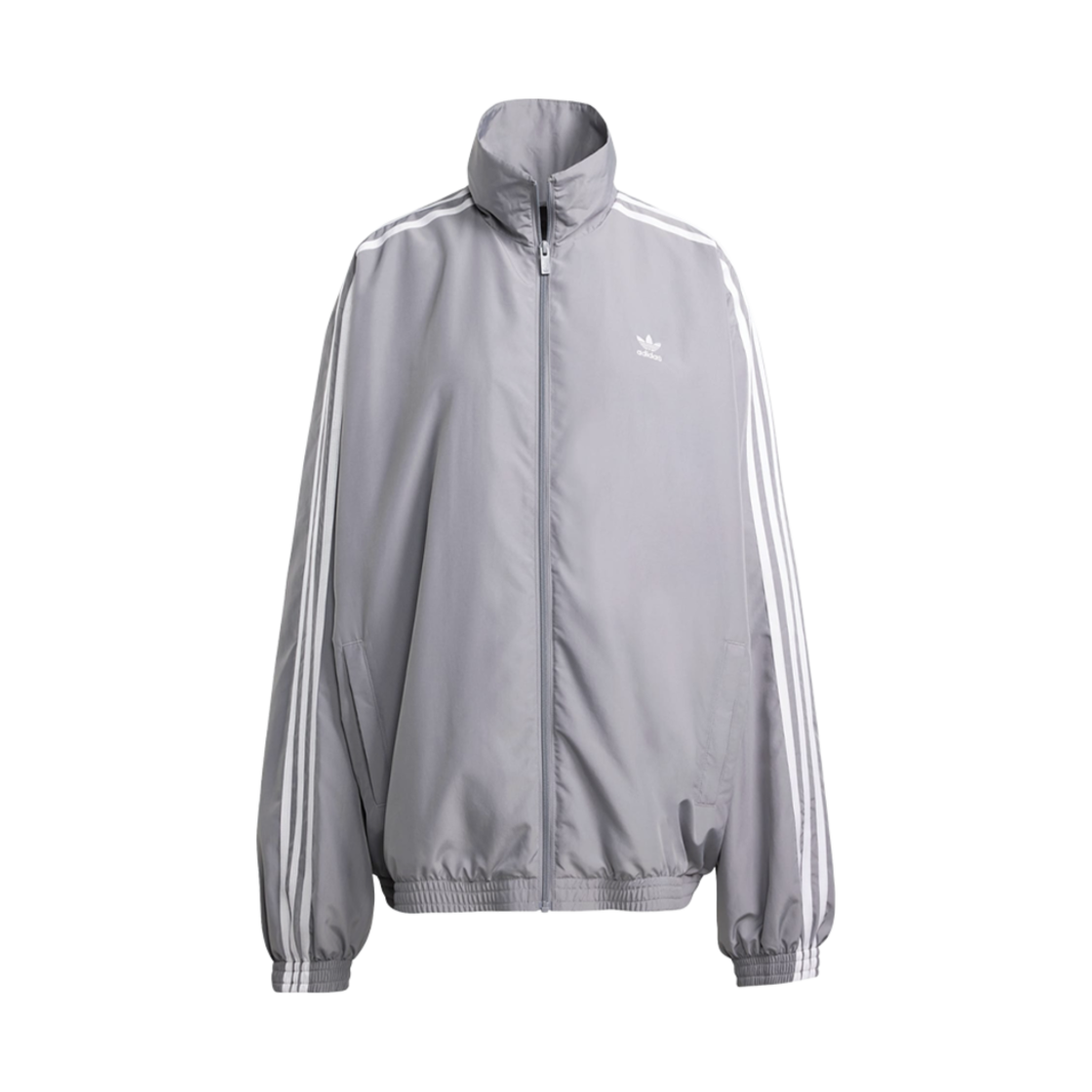 (W) 아디다스 아딜레늄 시즌 3 오버사이즈 트랙탑 그레이 투 - KR 사이즈((W) Adidas Adilenium Season 3 Oversized Track Top Grey Three - KR Sizing)