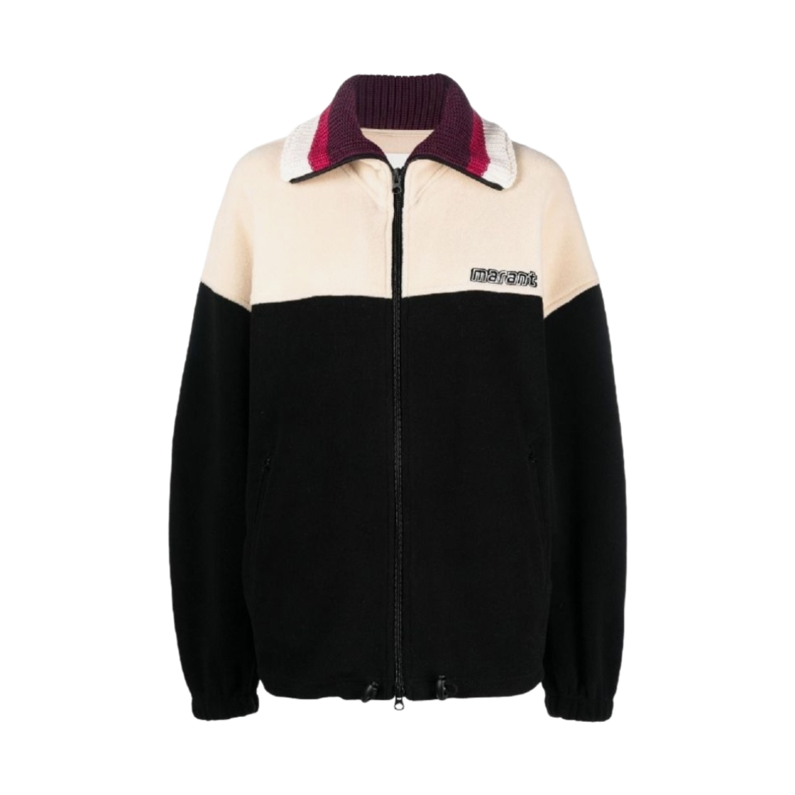 (W) 이자벨 마랑 말티 플리스 코트 블랙 - 23SS((W) Isabel Marant Malti Fleece Coat Black - 23SS) - 1