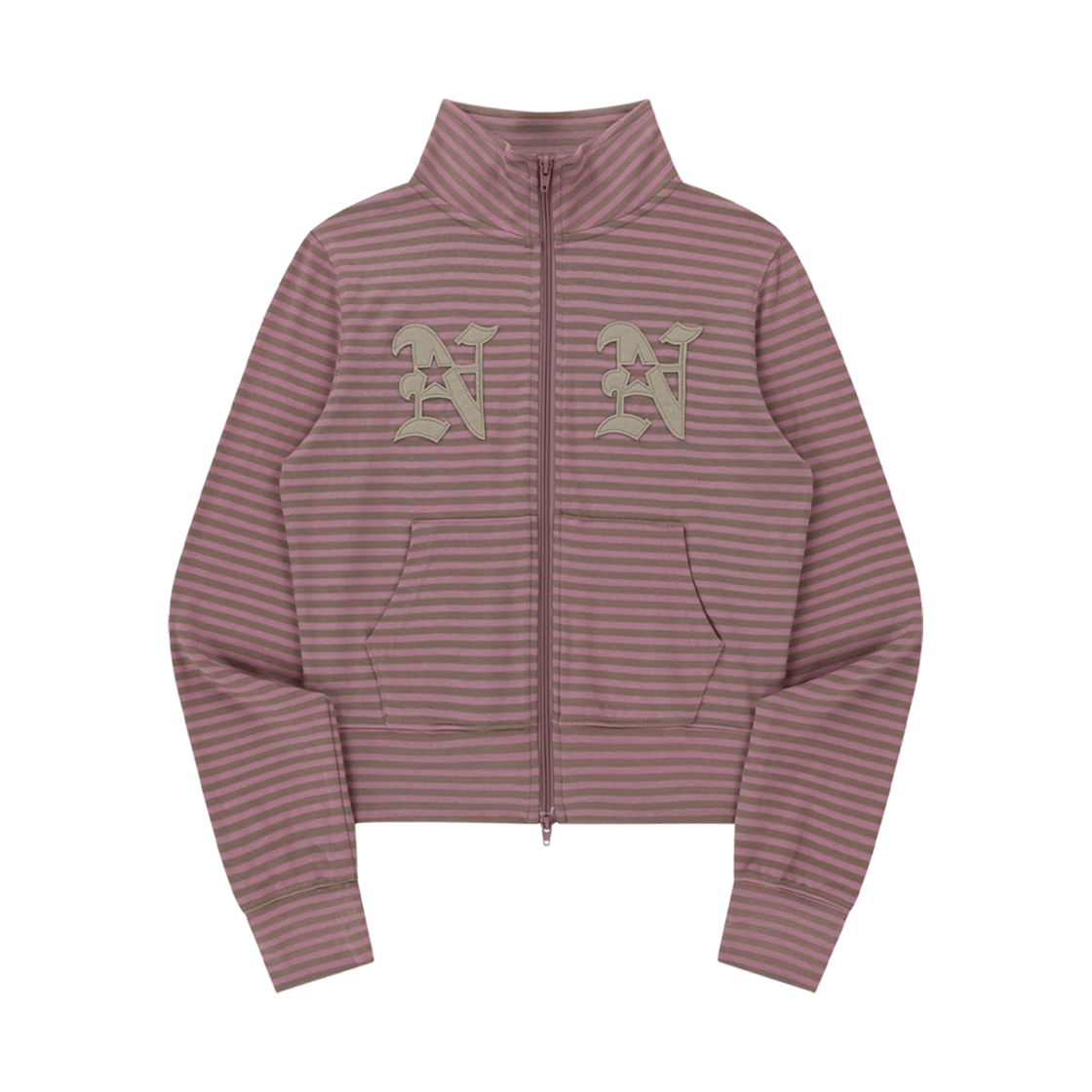 25NNSSTJKF001PI NIIER NOR Nn Stripe Zip Up Pink