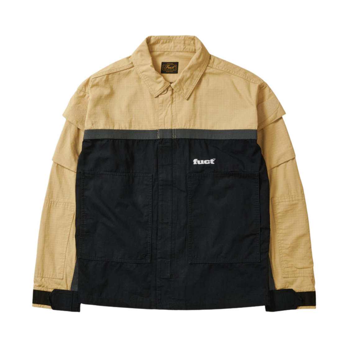 퍽트 멀티 패널 유틸리티 자켓 베이지 네이비 - 24SS(Fuct Multi Panel Utility Jacket Beige Navy - 24SS)