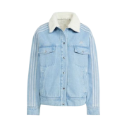 (W) Adidas Originals Neutral Coat Denim Jacket Clear Blue - KR Sizing
