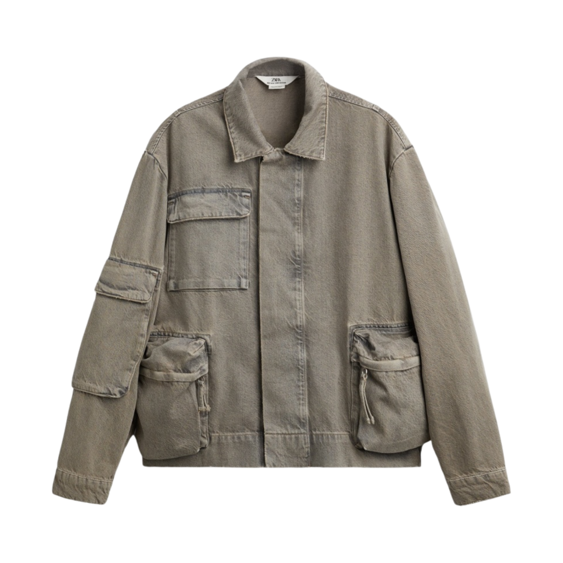 6688/353/819 Zara Denim Jacket Limited Edition Blue Grey