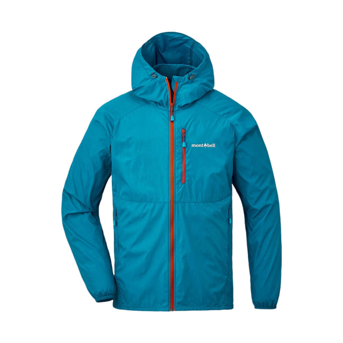 1103322 Montbell Wind Blast Hooded Jacket Turquoise