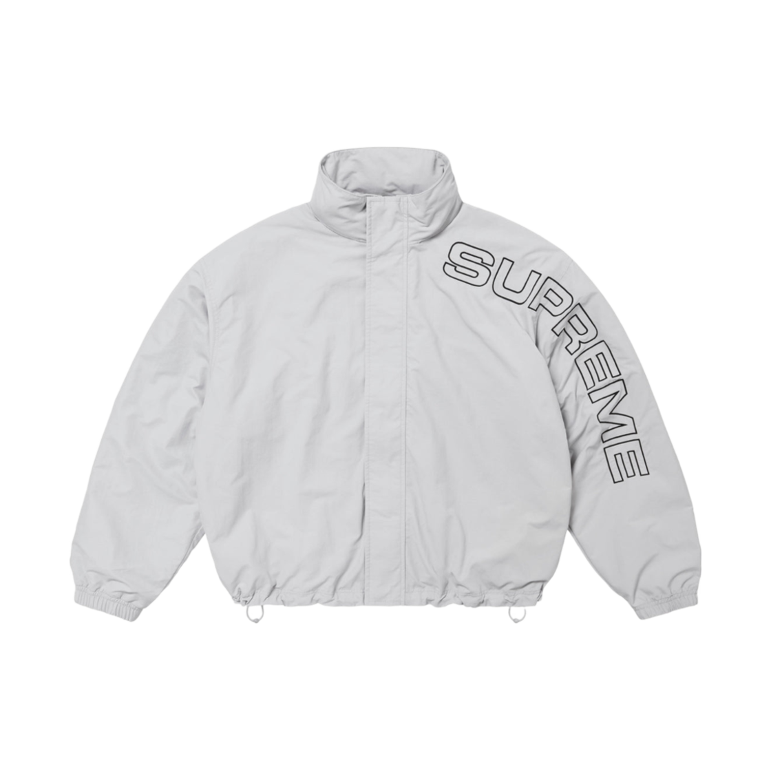 슈프림 스펠아웃 자수 트랙 자켓 그레이 - 24FW(Supreme Spellout Embroidered Track Jacket Grey - 24FW)