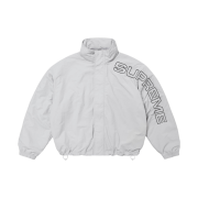 Supreme Spellout Embroidered Track Jacket Grey - 24FW