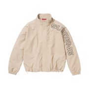 Supreme Spellout Embroidered Track Jacket Sand - 23FW