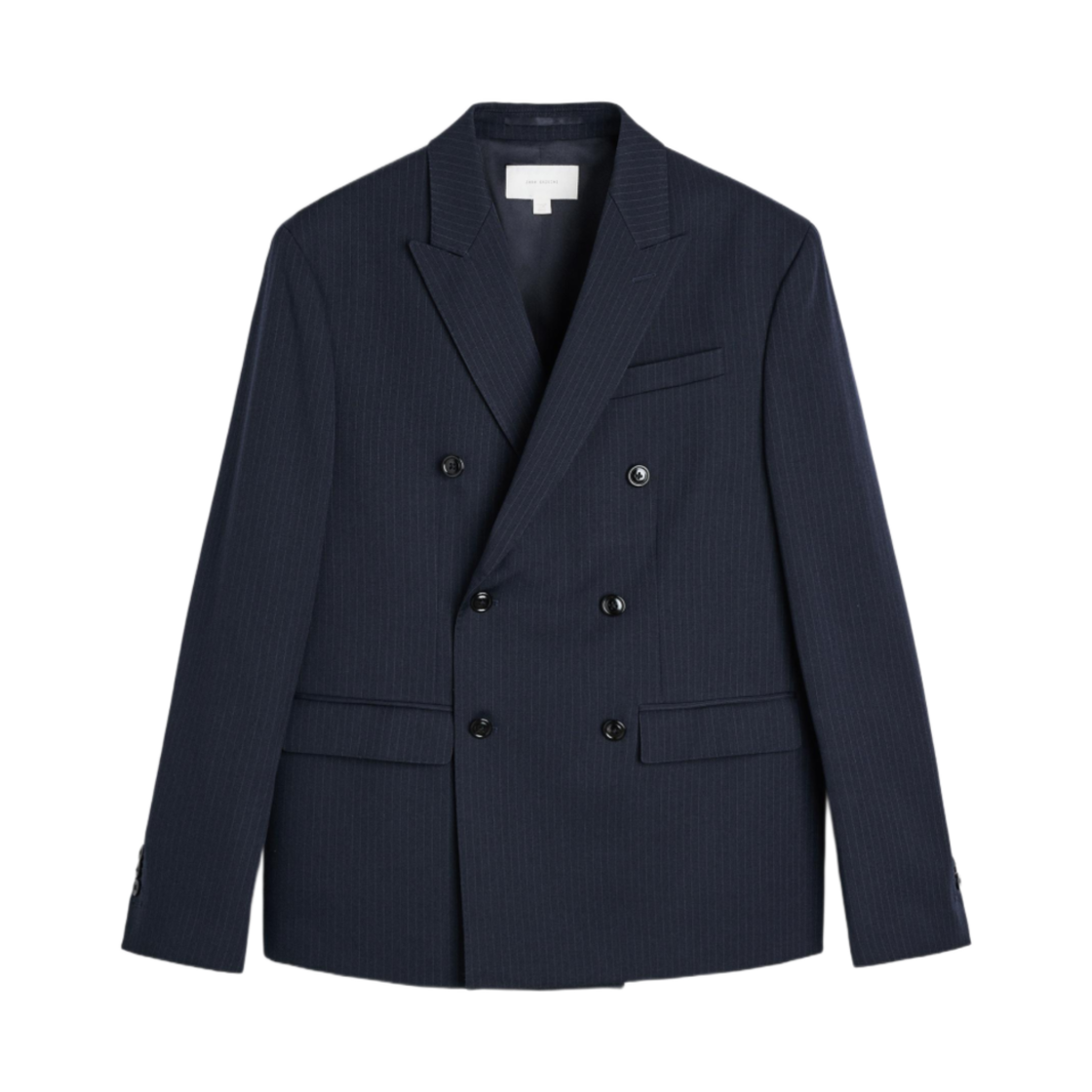 자라 디플로매틱 스트라이프 더블 브레스티드 수트 블레이저 스트라이프(Zara Diplomatic Stripe Double Breasted Suit Blazer Stripes) - 1