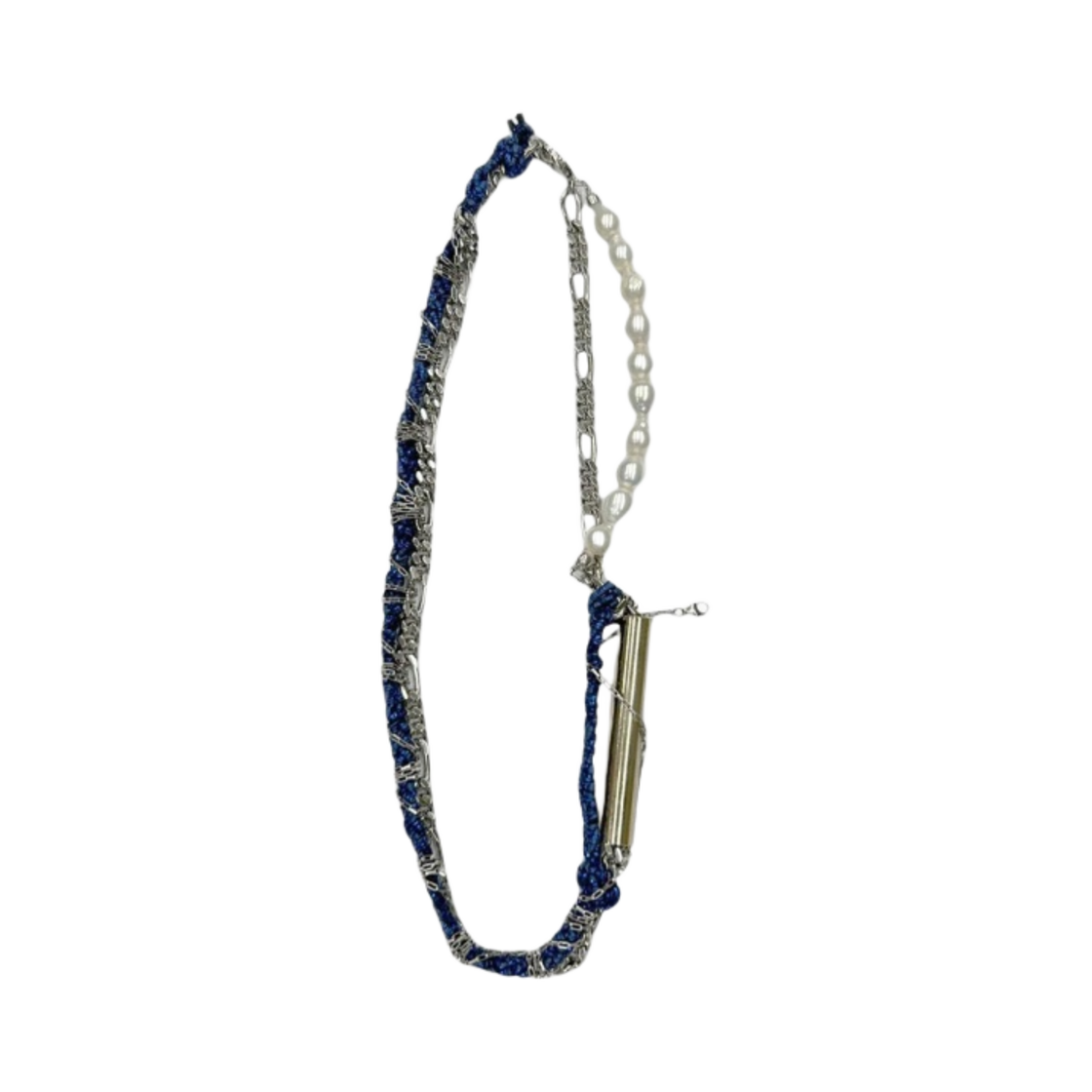 R38310655-51 Magliano New Mess of a Necklace Brass Silver