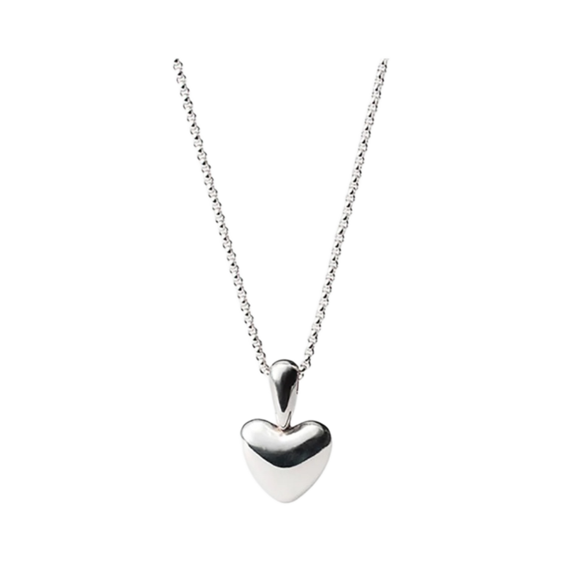 아니카 이네즈 라지 볼럽투어스 하트 네클리스 실버(Annika Inez L Voluptuous Heart Necklace Silver)