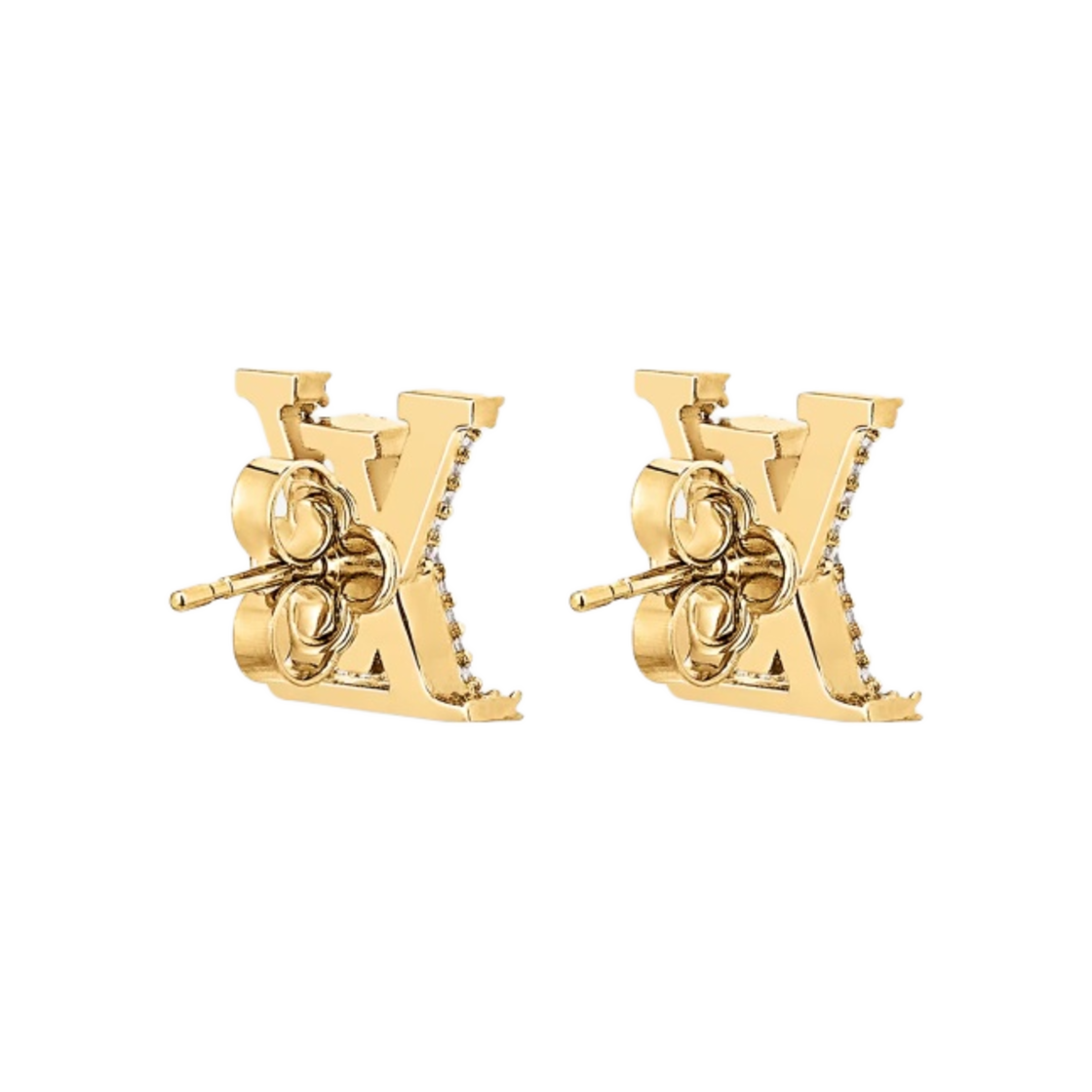 (W) 루이비통 LV 아이코닉 이어링 골드((W) Louis Vuitton LV Iconic Earrings Gold) - 2