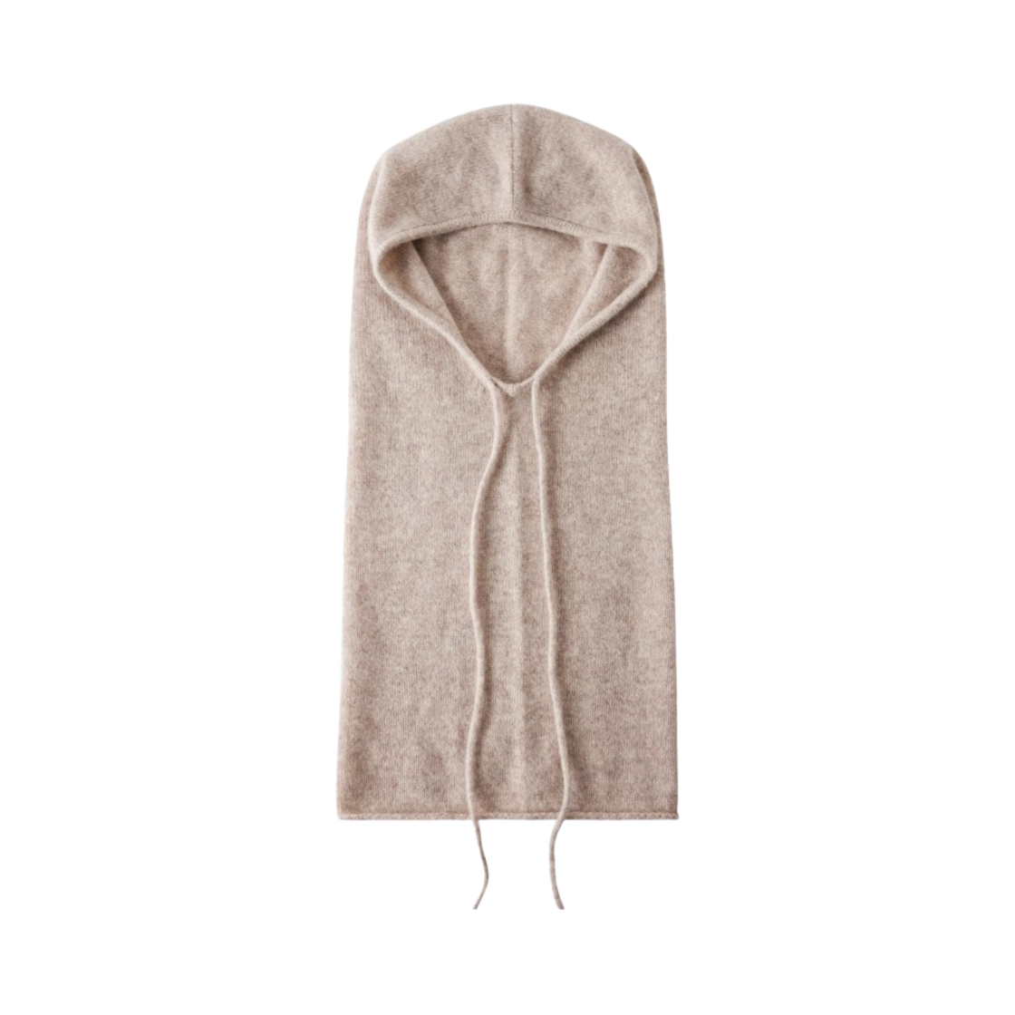 113357 (W) Aritzia Babaton Luxe Cashmere Solitude Hood Cashmere Balaclava Heather Bone