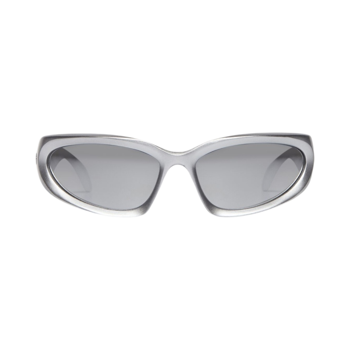 658745T00071402/BB0157S004 Balenciaga Swift Oval Sunglasses Silver
