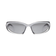 Balenciaga Swift Oval Sunglasses Silver