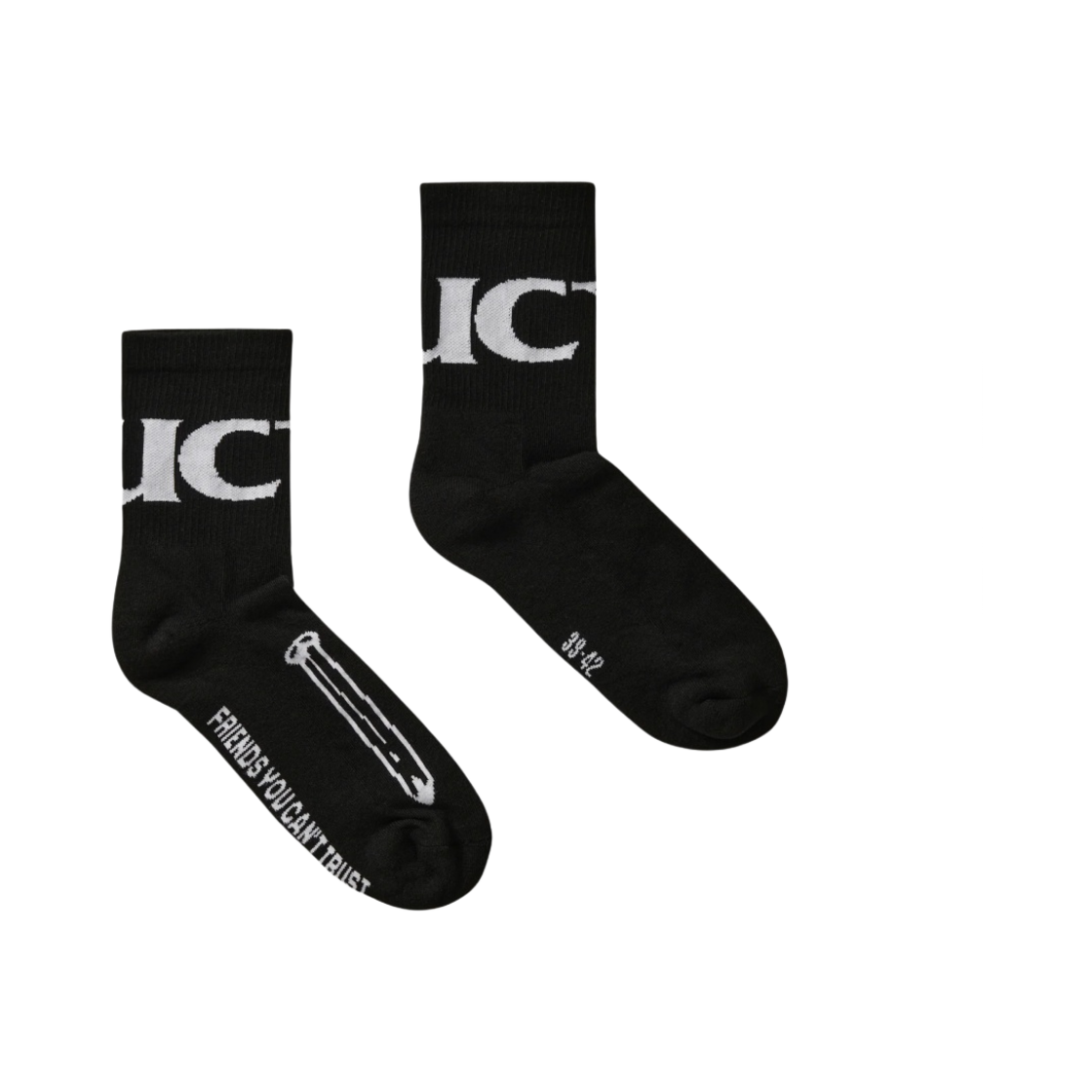퍽트 크루시픽션 삭스 블랙 - 24SS(Fuct Crucifixion Socks Black - 24SS)