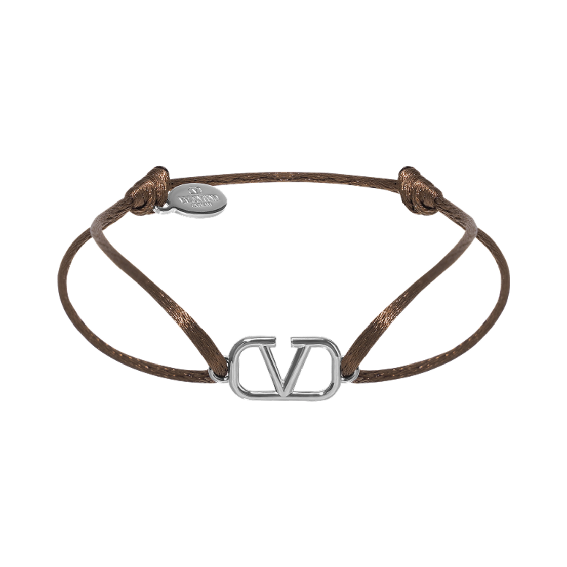 발렌티노 브이로고 시그니쳐 코튼 브레이슬릿 토바코(Valentino Vlogo Signature Cotton Bracelet Tobacco)