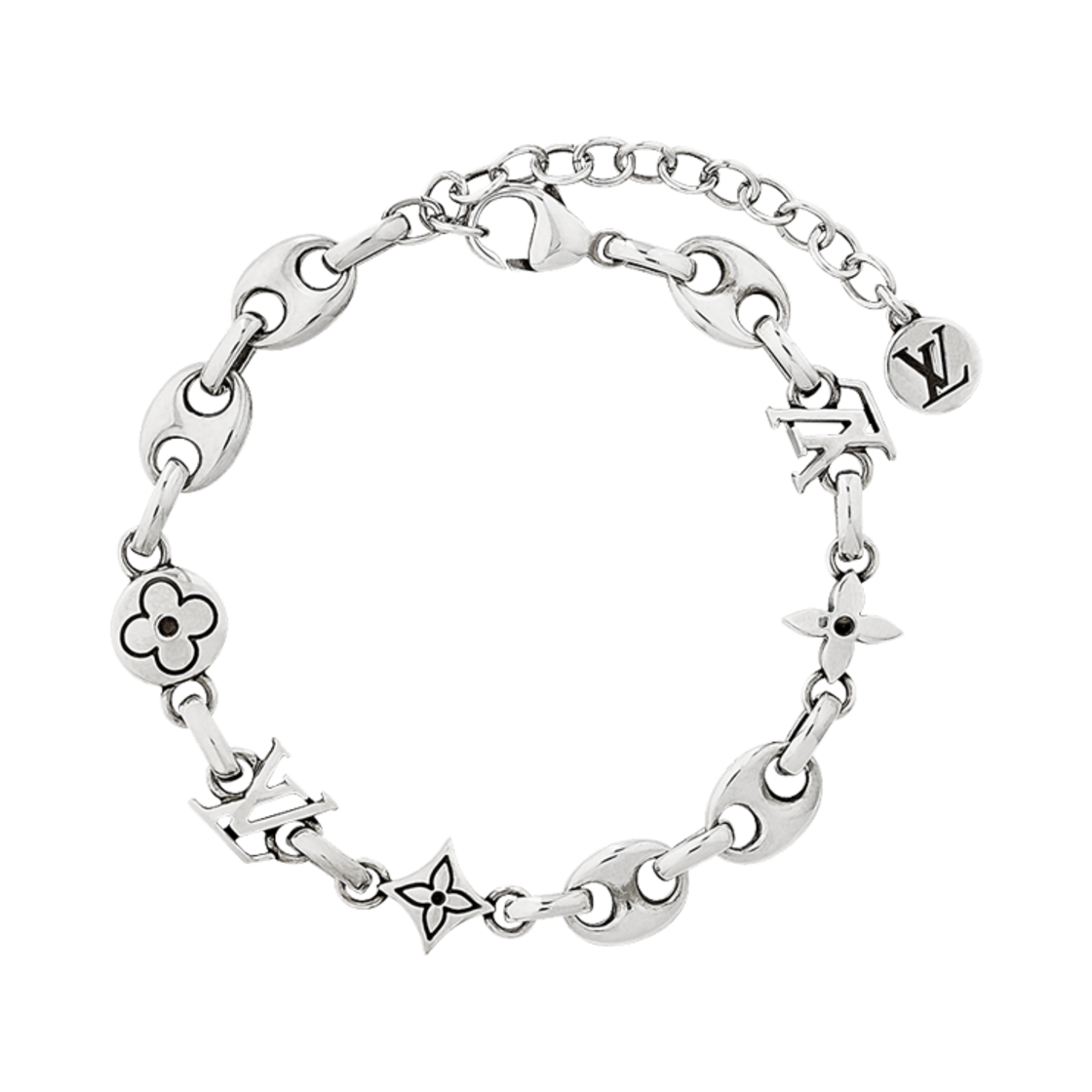 M02743 Louis Vuitton LV Sailor Bracelet Silver