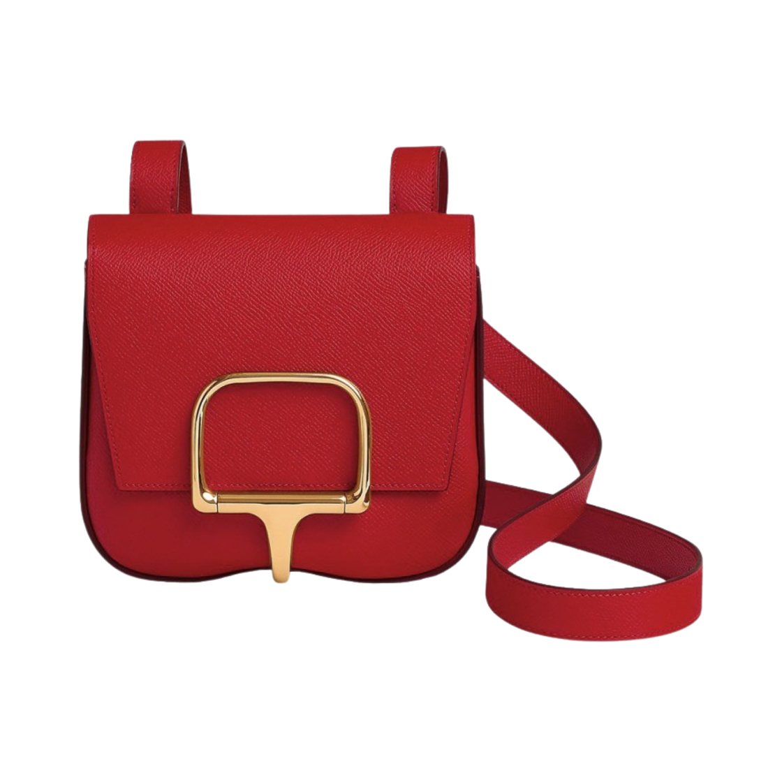 에르메스 델라 카벨레리아 미니백 앱송 & 골드 하드웨어 루즈 피망(Hermes Della Cavalleria Mini Bag Epsom & Gold Rouge Piment) - 1
