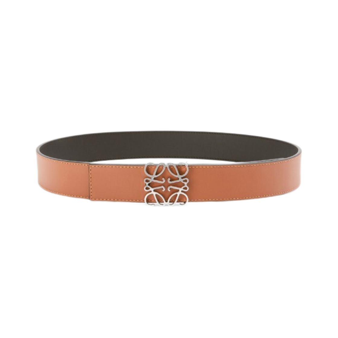 로에베 스무스 카프스킨 리버시블 아나그램 벨트 블랙 탄(Loewe Reversible Anagram Belt in Smooth Calfskin Black Tan) - 2