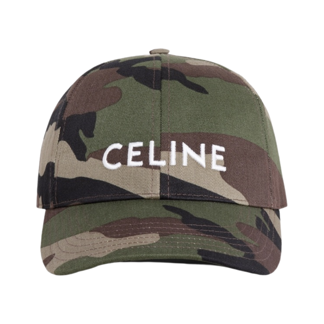 셀린느 코튼 베이스볼 캡 카키 밀리테어(Celine Baseball Cap in Cotton Kaki Militaire) - 1