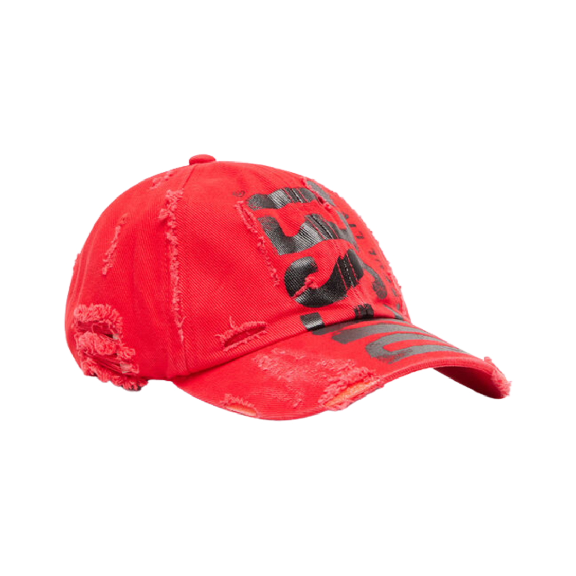 디젤 베이스볼 캡 디젤 레터링 레드