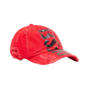 Diesel Baseball Cap with Diesel Lettering Red
