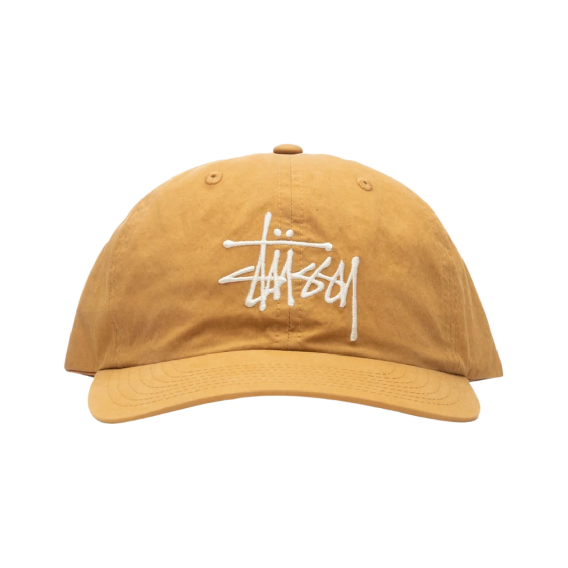 스투시 바이오 워시드 빅 로고 로우 프로 캡 골드