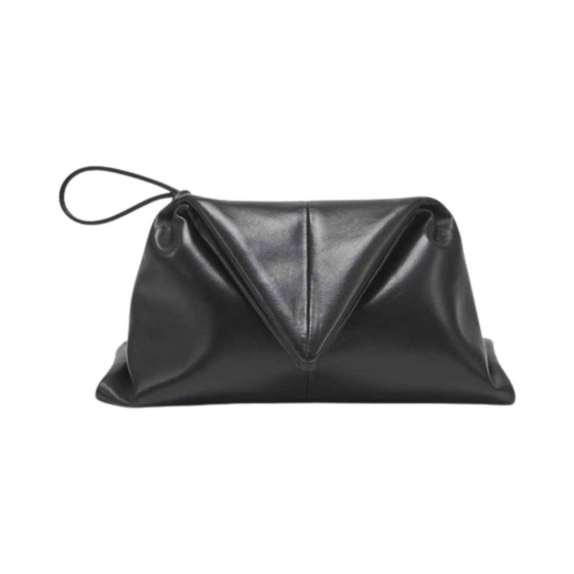 622712VCP301229 Bottega Veneta Triangle Clutch Black