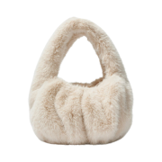 & Other Stories Fluffy Fur Bag Cream