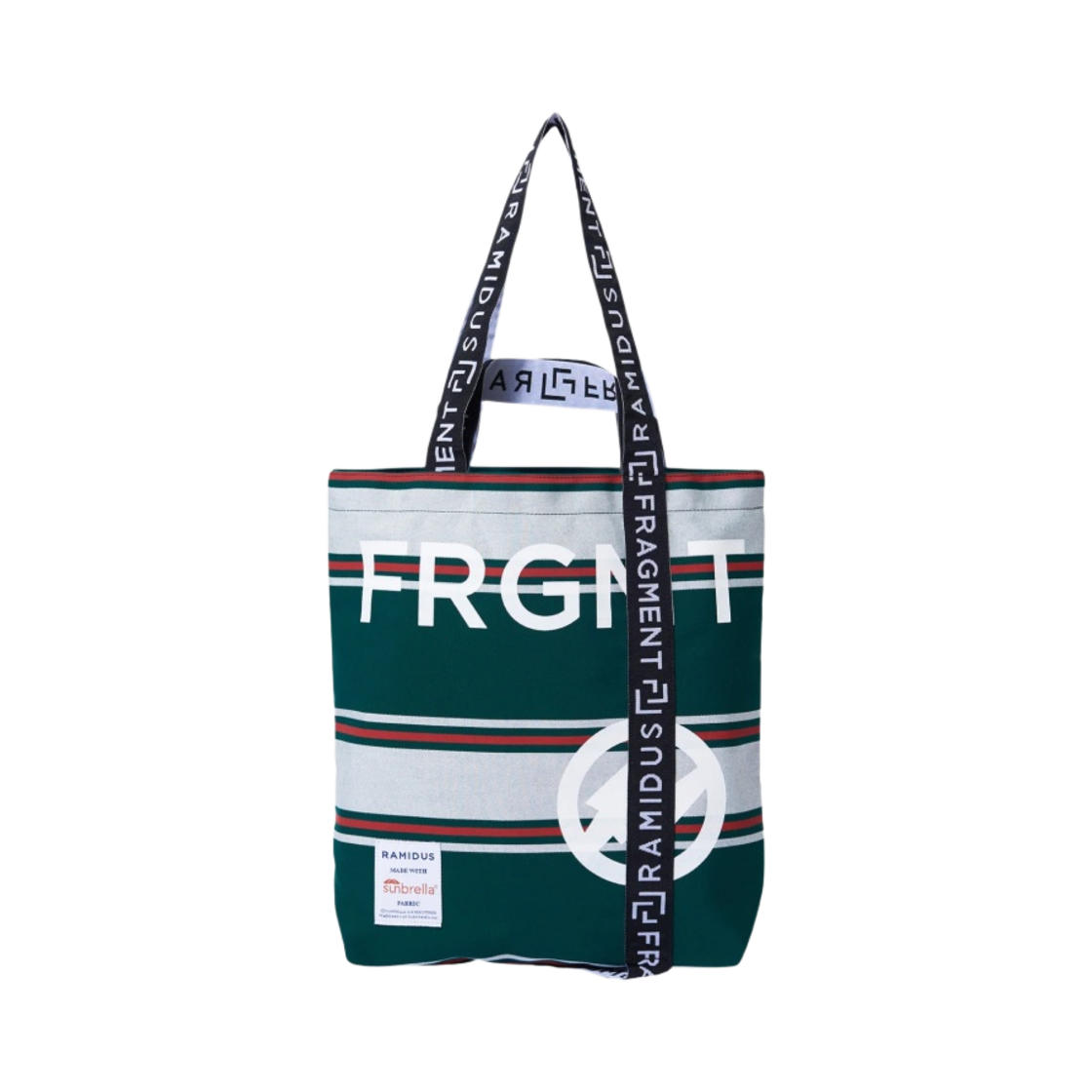 라미더스 x 프라그먼트 디자인 토트백 M 그린 그레이(Ramidus x Fragment Design Tote Bag M Green Grey)