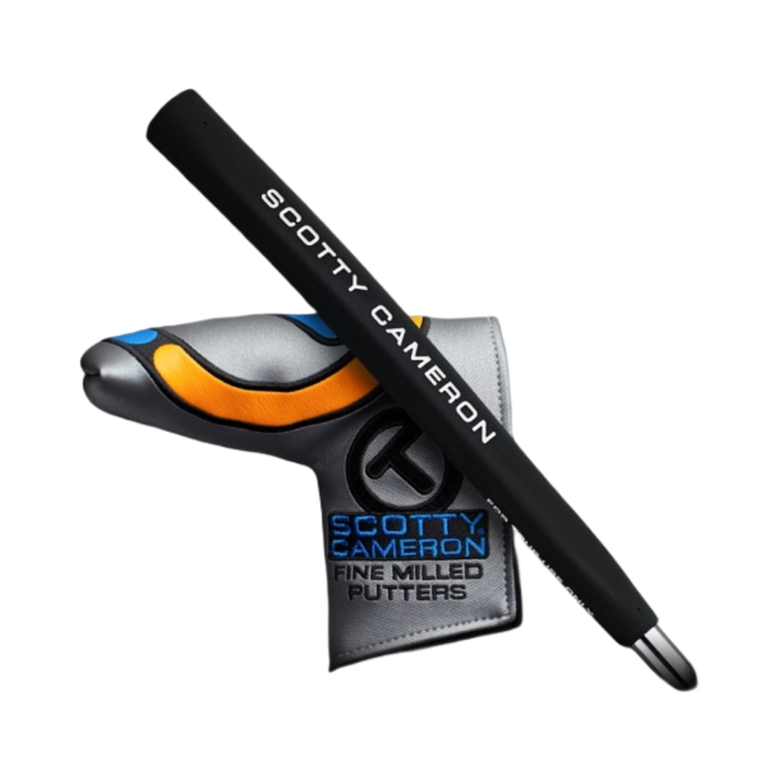 타이틀리스트 스카티 카메론 써클티 투어 랫 II 투어 블랙 프로토타입 스틱 피규어 써클티 헤드커버 투어 온리 피스톨리니 플러스 그립 퍼터 34인치 블루(Titleist Scotty Cameron Circle T Tour Rat II Tour Black Prototype Stick Figure Circle T Headcover Tour Only Pistolini Plus Grip Putter 34-Inch Blue) - 2