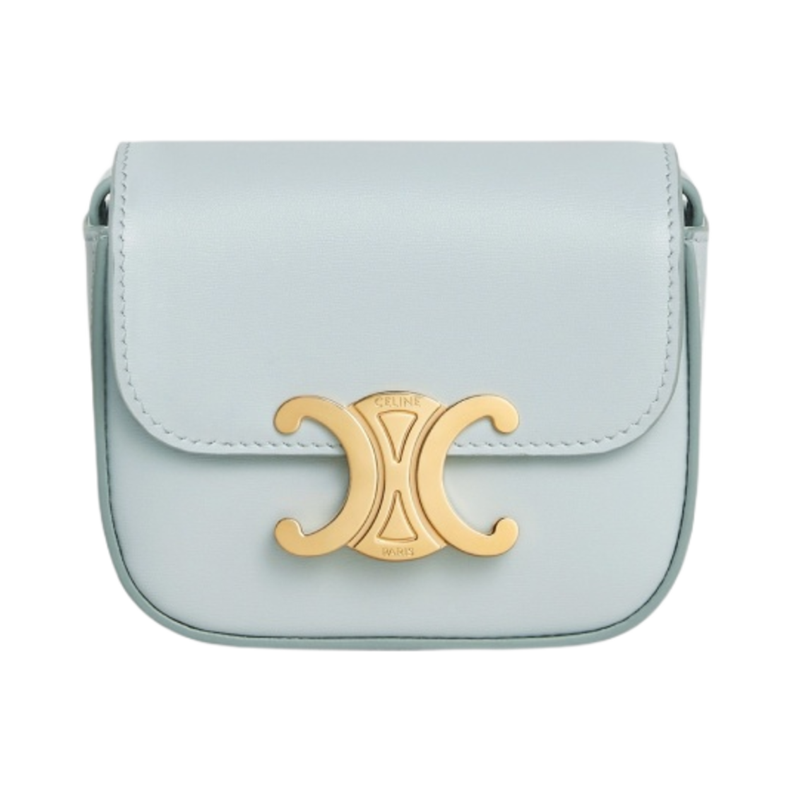셀린느 샤이니 카프스킨 미니 트리옹프 소프트 블루(Celine Mini Triomphe in Shiny Calfskin Soft Blue) - 1