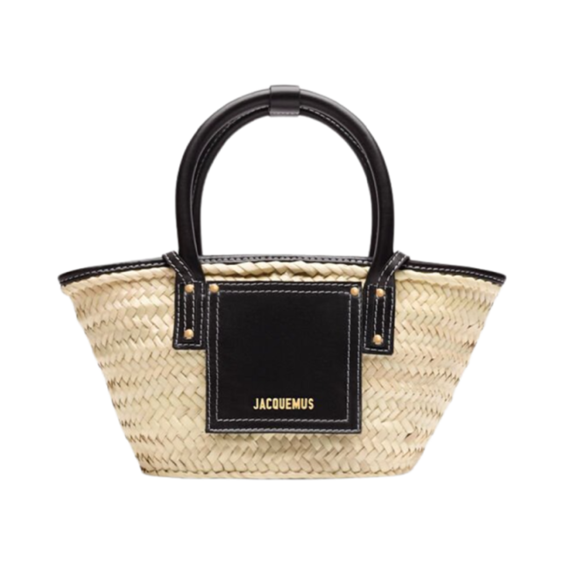 자크뮈스 르 쁘띠 파니에 솔리 미니 비치 바스켓 백 블랙(Jacquemus Le Petit Panier Soli Mini Beach Basket Bag Black)