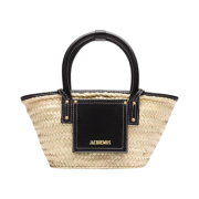 Jacquemus Le Petit Panier Soli Mini Beach Basket Bag Black