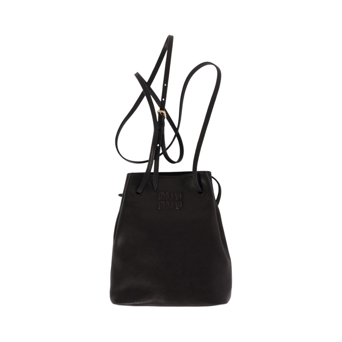 5NF460-EFX-F0002 Miu Miu Nappa Leather Mini Bag Black