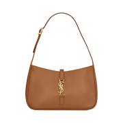 Saint Laurent Bronze Monogram Le 5 A 7 Hobo Bag in Smooth Leather Dune