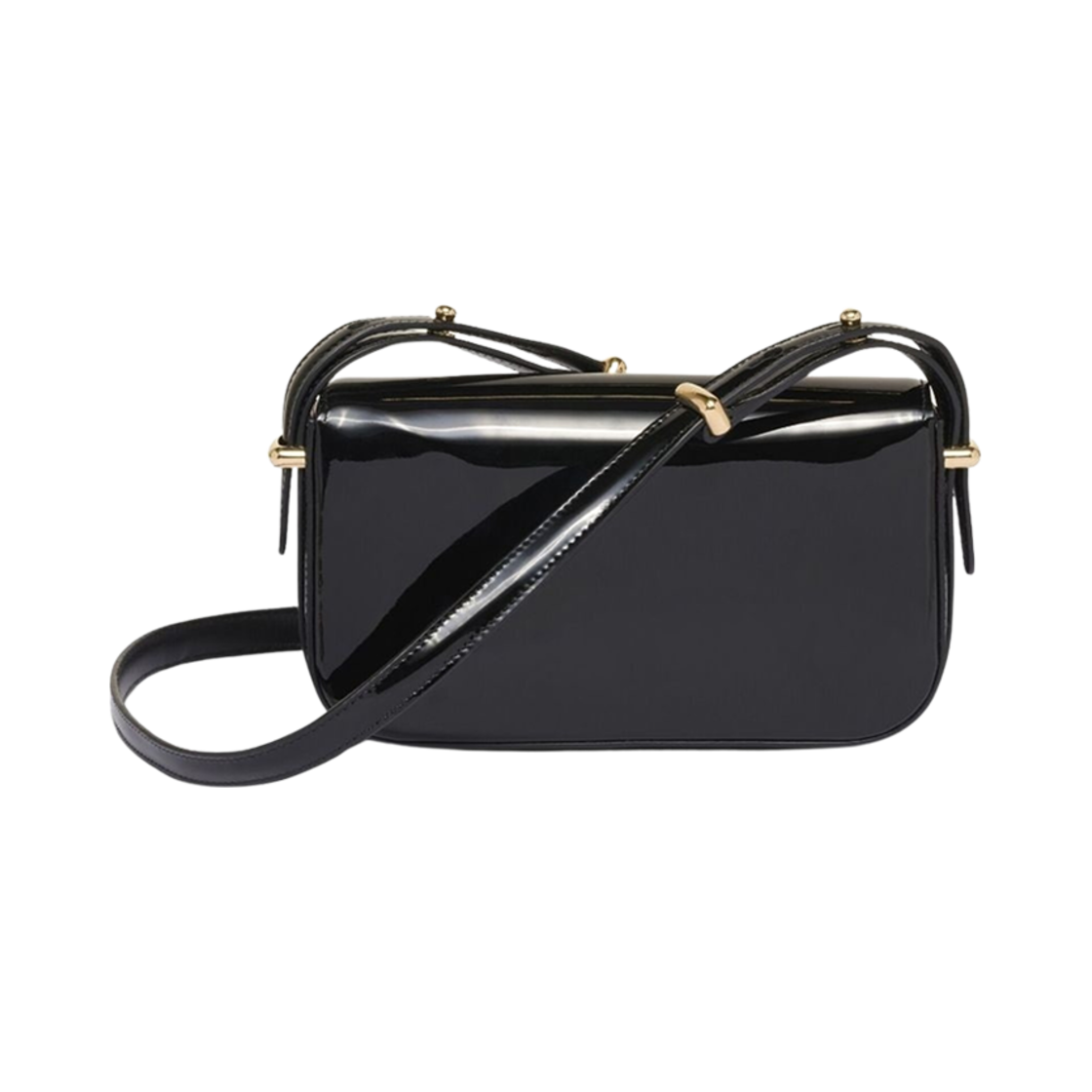 バッグ PRADA PATENT LEATHER FLAP HAND BAG 프라다 페이턴트 레더 숄더백 플랩 블랙 | Prada | KREAM