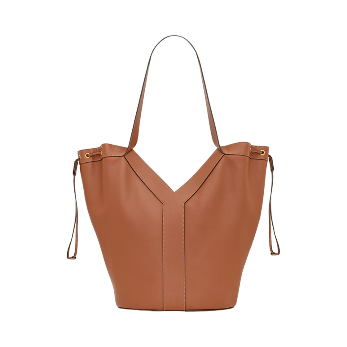 생로랑 Y 라지 호보 레더 브릭(Saint Laurent Y Large Hobo in Leather Brick) - 2