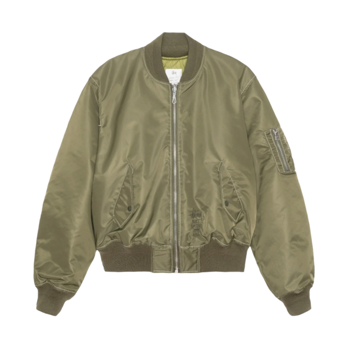 ジャケット・アウター STUSSY LINEN BEACH BOMBER JACKET 6419 Stüssy Linen Beach Bomber Jacket Men