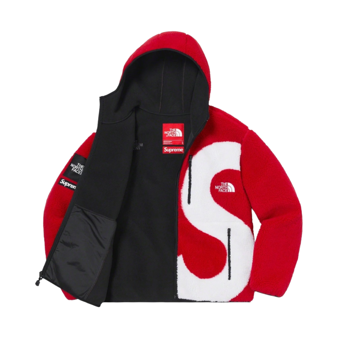 슈프림 x 노스페이스 S 로고 후드 플리스 자켓 레드 - 20FW(Supreme x The North Face S Logo Hooded Fleece Jacket Red - 20FW) - 2
