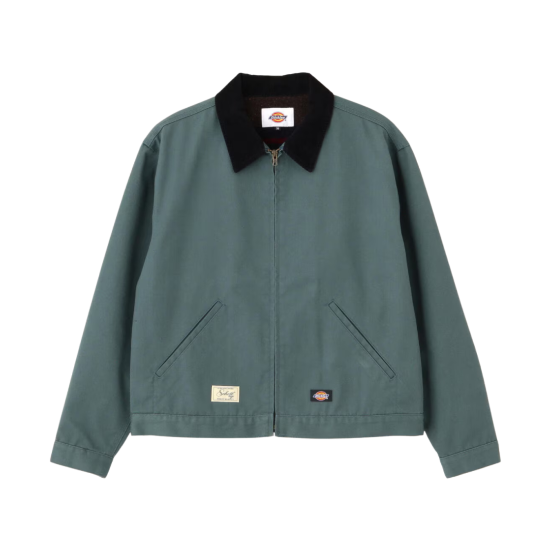 디키즈 x 쇼트 T/C 트윌 워크 자켓 그린(Dickies x Schott T/C Twill Work Jacket Green)